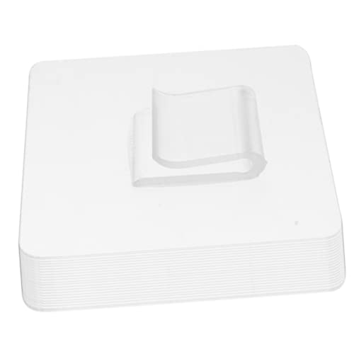INOOMP 20 Stück Teiliges Selbstklebende Wandhaken Transparent Fester Halt ohne Bohren Geeignet für Badezimmer Küche Duschregal Eckregal und Seifenhalter Einfache Montage Glatten von INOOMP