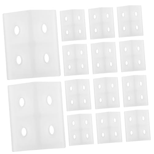 INOOMP 20 Stück Teiliges Transparente Kunststoff Eckwinkel Design für Möbelverbinder Einfache Montage Stabile Regalhalterung für Schränke und Aufbewahrung Vielseitige Winkelstütze INOOMP 20 Stück Teiliges Transparente Kunststoff Eckwinkel Design für Möbelverbinder Einfache Montage Stabile Regalhalterung für Schränke und Aufbewahrung Vielseitige Winkelstütze von INOOMP
