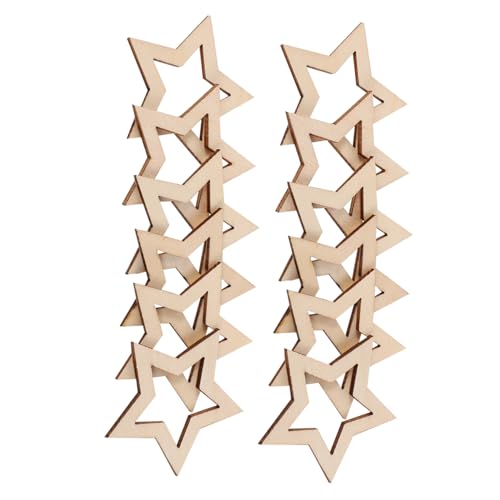 INOOMP 25 Stück Teiliges Hohle Holzsterne zum Basteln Unbemalte Holz-sternscheiben für DIY Weihnachtsdeko Hochzeitsdeko Familienprojekte Glatte Holzornamente zum Bemalen und Verzieren INOOMP 25 Stück Teiliges Hohle Holzsterne zum Basteln Unbemalte Holz-sternscheiben für DIY Weihnachtsdeko Hochzeitsdeko Familienprojekte Glatte Holzornamente zum Bemalen und Verzieren von INOOMP