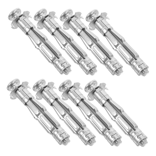 INOOMP 25 Stück Teiliges Hohlraumdübel Verzinktem Stahl Schwere Lasten Trockenbaudübel für Gipskartonplatten Zuverlässige Wandanker für Ablagen Schränke und Aluminiumverkleidung von INOOMP
