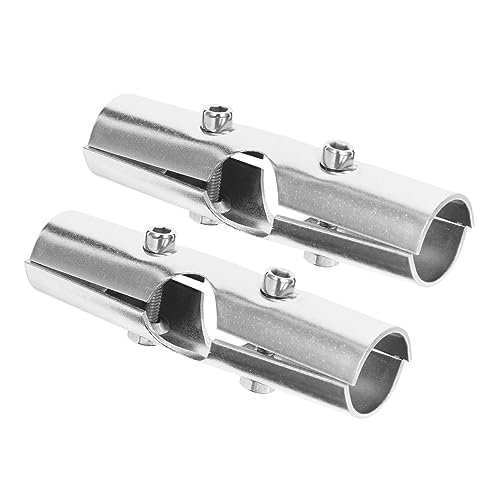 INOOMP 2Sätze Schrankstangenanschlüsse Teilig mit Verstellbare Halterung für Kleiderstangen Rostfrei für Schränke und Regalsysteme von INOOMP