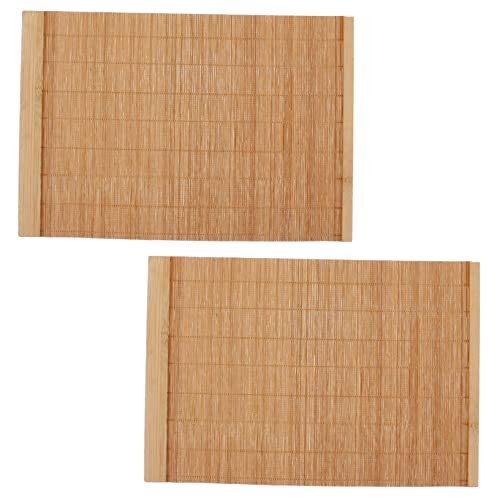 INOOMP 2stücke Tischsets Aus Bambusholz Hitzebeständige Isolierunterlagen Für Geschirr Und Teeservice- Wasserdichtes Und Rutschfestes Design Für Esstische INOOMP 2stücke Tischsets Aus Bambusholz Hitzebeständige Isolierunterlagen Für Geschirr Und Teeservice- Wasserdichtes Und Rutschfestes Design Für Esstische von INOOMP