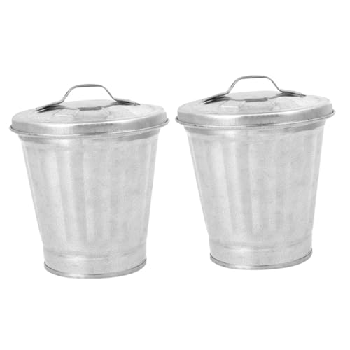 INOOMP 2Stücke Teiliges Kleiner Mülleimer mit Deckel Multifunktionale Aufbewahrungslösung für Schreibtische Blumeneimer oder Abfallbehälter für Zuhause und Büro INOOMP 2Stücke Teiliges Kleiner Mülleimer mit Deckel Multifunktionale Aufbewahrungslösung für Schreibtische Blumeneimer oder Abfallbehälter für Zuhause und Büro von INOOMP
