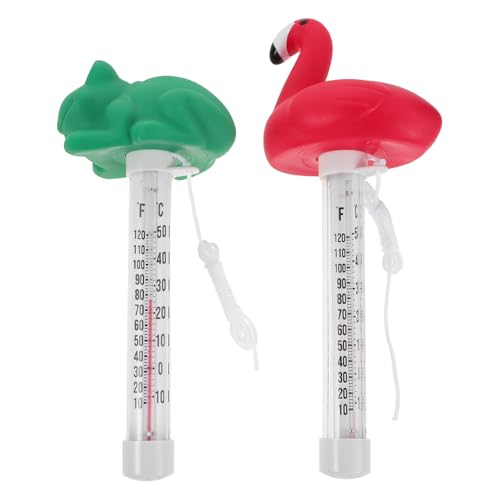INOOMP 2cps Pool-Wassertemperaturmessgerät – schwimmendes Poolthermometer, schnell ablesbarer Wassertester für Schwimmbäder, Spa-Sinking von INOOMP