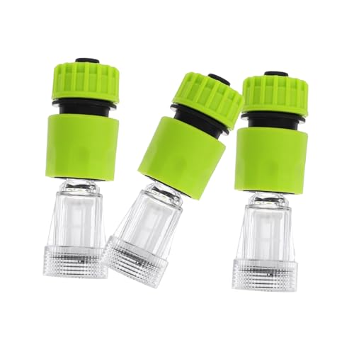 INOOMP 3 Sätze Hochdruck Reinigungsgerät Wasserfilter Schnellkupplung mit Transparentem Filter Robustes Schlauchanschluss Kompatibel mit Autowaschgeräten und Vielseitigen von INOOMP