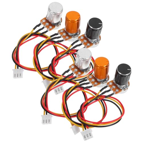 INOOMP 3 Satz Einstellbarer Drehknopf potentiometer Anschlusskabel Präzise Widerstandsregelung für Elektronik Audio und Lichtsteuerung Smd Multiturn Potentiometer Zufällige Farbe von INOOMP