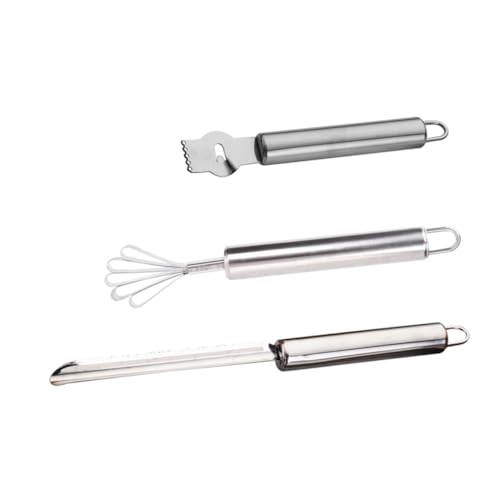 INOOMP 3 Stk. Edelstahl Teiliges Handheld Reibe Zitronen Zester Multifunktionaler Obstschneider für Ananas Kokosnuss mit Glatter Doppelseitiger Oberfläche und Einfachem Reinigungssystem INOOMP 3 Stk. Edelstahl Teiliges Handheld Reibe Zitronen Zester Multifunktionaler Obstschneider für Ananas Kokosnuss mit Glatter Doppelseitiger Oberfläche und Einfachem Reinigungssystem von INOOMP