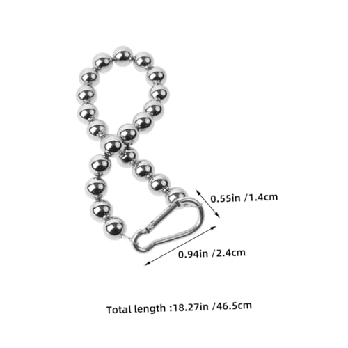 INOOMP 3 Stück Edelstahl Flaggenmast Fixierringe mit Perlendesign Stabile Befestigung für Outdoor Flaggen Einfache Anbringung Kompatibel Wetterfeste Fahnenmast Zubehör von INOOMP