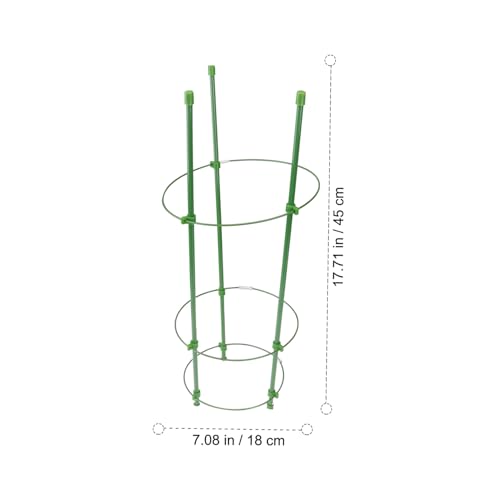 INOOMP 3 Stück Garten Eisen Spalier mit grünem Kunststoffmantel rostfrei einfache Befestigung stabile Rankhilfe für Tomaten Paprika und Gemüse vertikale Kletterpflanzenstütze für Garten INOOMP 3 Stück Garten Eisen Spalier mit grünem Kunststoffmantel rostfrei einfache Befestigung stabile Rankhilfe für Tomaten Paprika und Gemüse vertikale Kletterpflanzenstütze für Garten von INOOMP