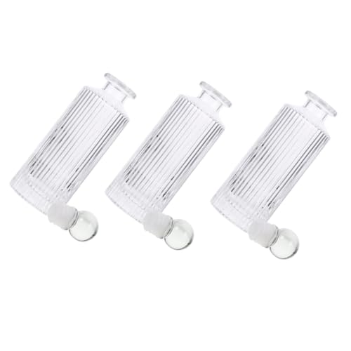INOOMP 3 Stück Glas Aroma Diffuser Flaschen ohne Deckel mit Glasstopfen Transparente Duftflaschen für Ätherische Öle Wiederverwendbar Dekorativ und Praktisch für Zuhause und Auto INOOMP 3 Stück Glas Aroma Diffuser Flaschen ohne Deckel mit Glasstopfen Transparente Duftflaschen für Ätherische Öle Wiederverwendbar Dekorativ und Praktisch für Zuhause und Auto von INOOMP