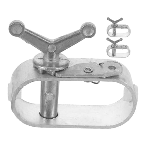 INOOMP 3 Stück Poolabdeckung Winde Schwimmbeckenabdeckung Winde Spanndraht Für Vorhänge Poolabdeckung Draht Und Winde Zaundrahtspanner Drahtseil -kit A3 Stahl Silver von INOOMP