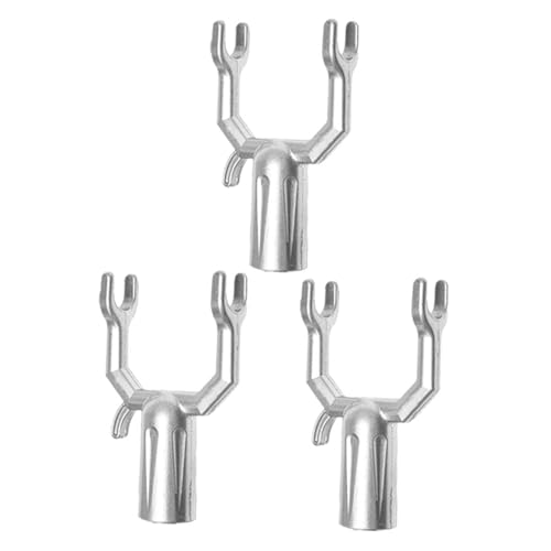 INOOMP 3 Stück Teiliges Kleiderstangen gabelköpfe aus Aluminiumlegierung Langlebige und Stabile Kleiderstangen zubehör für Balkon und Wäscheständer Rostfrei Leichte Montage INOOMP 3 Stück Teiliges Kleiderstangen gabelköpfe aus Aluminiumlegierung Langlebige und Stabile Kleiderstangen zubehör für Balkon und Wäscheständer Rostfrei Leichte Montage von INOOMP