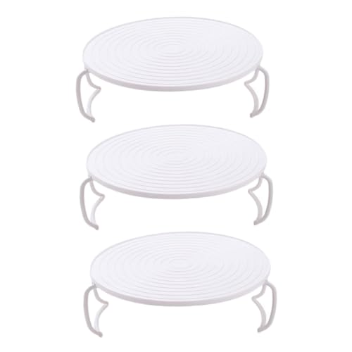 INOOMP 3 Stück Teiliges Mikrowellen ofen Regal aus Edelstahl Multifunktionales Stufiges Küchenregal für Dämpfen und Lagern Platzsparendes Hitzebeständiges Gestell für Mikrowelle und von INOOMP