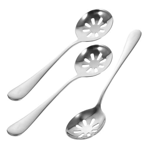 INOOMP 3 Stück Teiliges Schlitzlöffel aus Edelstahl Langstielige Runde Servierlöffel mit Schmalen Löchern Rostfrei Robust Spülmaschinengeeignet für Buffet und Speisenzubereitung INOOMP 3 Stück Teiliges Schlitzlöffel aus Edelstahl Langstielige Runde Servierlöffel mit Schmalen Löchern Rostfrei Robust Spülmaschinengeeignet für Buffet und Speisenzubereitung von INOOMP