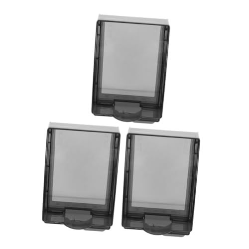 INOOMP 3 Stück Teiliges Wasserdichtes Modell mit Transparentem Selbstklebendem Klappdeckel Erhöhte Schutzbox für Badezimmer Garage Feuchte Bereiche von INOOMP