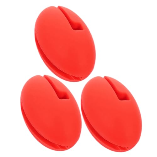 INOOMP 3 Stück Thermometer Clip Halter Temperaturfühler Halter für Töpfe Rote Klammer für Präzise Temperaturmessung Beim Hitzebeständig Einfach zu Befestigen von INOOMP