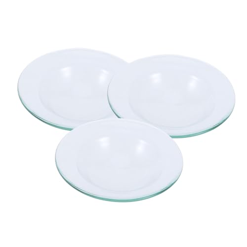 INOOMP 3 Stück Transparente Glas Ölwärmer Schalen Hitzebeständig Auslaufsicher Aromatherapie Wachsschmelzer Ersatzplatte für Duftlampen Aromadiffusor INOOMP 3 Stück Transparente Glas Ölwärmer Schalen Hitzebeständig Auslaufsicher Aromatherapie Wachsschmelzer Ersatzplatte für Duftlampen Aromadiffusor von INOOMP