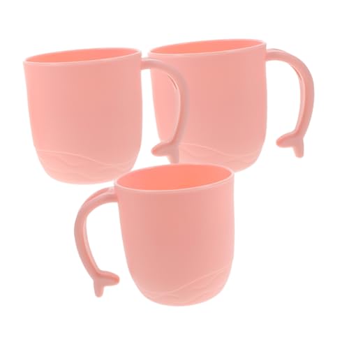 INOOMP 3 Stück Unzerbrechliche Mundspülbecher aus Kunststoff mit Delfinschwanz Griff Wiederverwendbare Leichte Badbecher für Zähneputzen Haarwäsche und Familiengebrauch INOOMP 3 Stück Unzerbrechliche Mundspülbecher aus Kunststoff mit Delfinschwanz Griff Wiederverwendbare Leichte Badbecher für Zähneputzen Haarwäsche und Familiengebrauch von INOOMP