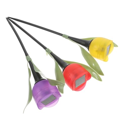 INOOMP 3 Stücke Solar Laterne Licht Decor Lampe Outdoor Tulpen Solar Tulip Pathway Garten Terrasse Landschaftsbau Landschaft Blumen Außerhalb Farbe Zufällige Farbe INOOMP 3 Stücke Solar Laterne Licht Decor Lampe Outdoor Tulpen Solar Tulip Pathway Garten Terrasse Landschaftsbau Landschaft Blumen Außerhalb Farbe Zufällige Farbe von INOOMP