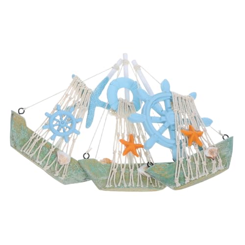 INOOMP 3-teiliges Segelboot-Modell, Basteln, Ornament, Tisch, Meer, Strand, Mit -tischplatte Aus Holz, Badezimmer, Party, Rettungsring, Gastgeschenke, Vintage-Center, Nautische INOOMP 3-teiliges Segelboot-Modell, Basteln, Ornament, Tisch, Meer, Strand, Mit -tischplatte Aus Holz, Badezimmer, Party, Rettungsring, Gastgeschenke, Vintage-Center, Nautische von INOOMP