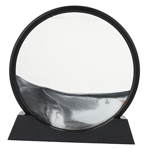 INOOMP Sandmalerei Fließende Sandkunst Deko Für Wohn Büroräume Bewegliches Sandbild Rahmen Kreatives Für Kunstliebhaber Einzigartige Tischdekoration von INOOMP