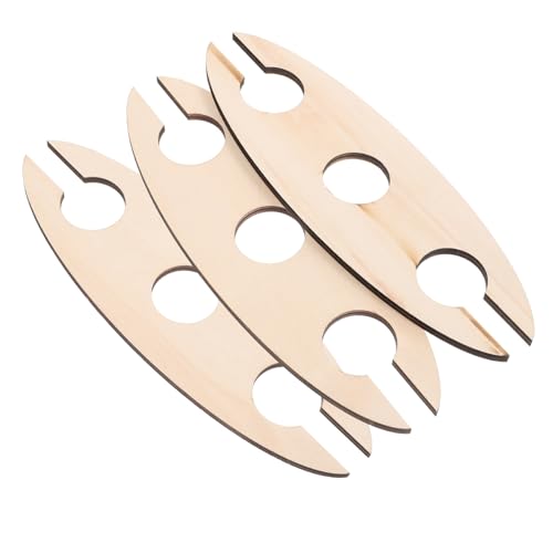 INOOMP 3stücke Weinschrank Holz Weinregal Weinflaschenständer Tassenständer Rotweinbecherständer Holzhandwerk Weinregal Aus Holz Für Weinliebhaber von INOOMP