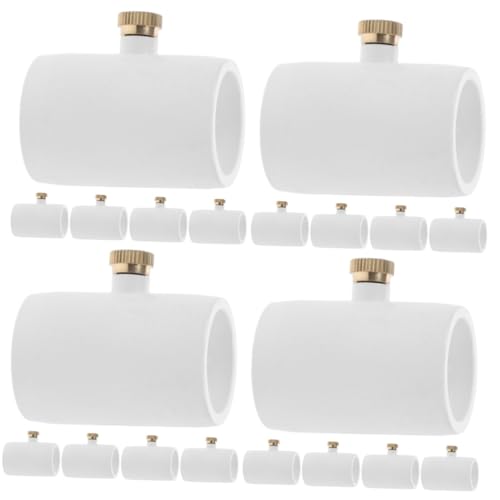 INOOMP 4 Sätze Rohrverbinder Mit Nebeldüse Emitter Im Freien Herr Ersatz-nebeldüse Sprühwischer PVC- Mit Messing-nebeldüse PVC-rohrdüse Weiß 5 Stücke * 4 von INOOMP