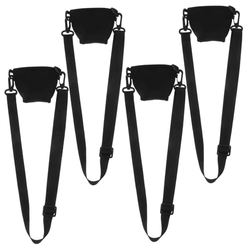 INOOMP 4 Sätze Verstellbare Weinglashalter mit Neoprenhüllen und Tragebändern Isolierte Weinglas lanyards für Outdoor Reise und Partys Stilvolle Praktische Weinbecher schutzhüllen von INOOMP