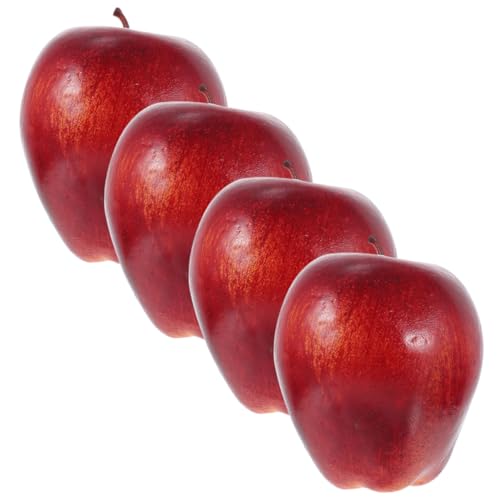 INOOMP 4 Stück Künstliche Apfelornamente Teiliges Realistische Deko Obstmodell Fotorequisit Kreative Wohnzimmer Deko Küche Regal Verzierung INOOMP 4 Stück Künstliche Apfelornamente Teiliges Realistische Deko Obstmodell Fotorequisit Kreative Wohnzimmer Deko Küche Regal Verzierung von INOOMP