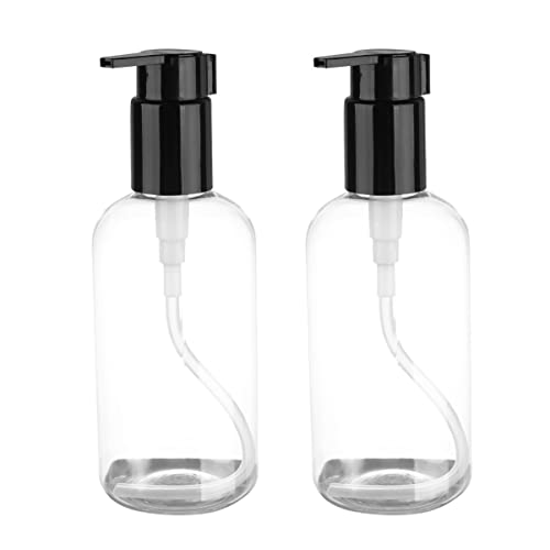 INOOMP 4 Stück Lotion Flasche mit Pumpkopf Transparente Kosmetik Behälter für Reisen Nachfüllbare Quetschflaschen für Shampoo Duschgel Körperlotion und von INOOMP