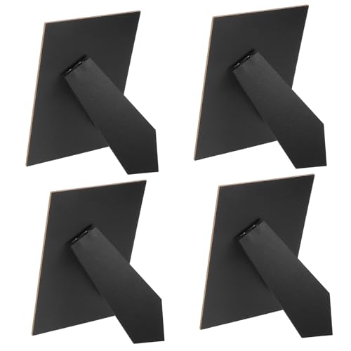 INOOMP 4 Stück Schwarzer Bildrahmen Ständer Stabiler Easel Back für Tischdisplay DIY Foto Rückwand Eleganter Halter für Vertikale und Horizontale INOOMP 4 Stück Schwarzer Bildrahmen Ständer Stabiler Easel Back für Tischdisplay DIY Foto Rückwand Eleganter Halter für Vertikale und Horizontale von INOOMP