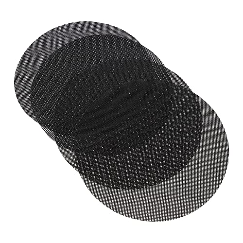 INOOMP 4 Stück Silicone Backmatte für Heißluftfritteuse Wiederverwendbare Silikonmatten für Antihaftende Zubereitung von Gemüse Fleisch und Küchenzubehör für Unkompliziertes von INOOMP
