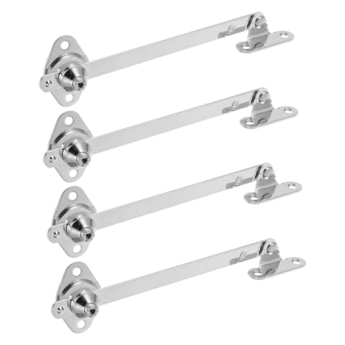 INOOMP 4 Stück Teiliges Schrankstützstangen aus Robuste Klappbeschlag Halterungen mit Sanftem Absenkmechanismus Platzsparend für Küchenschränke Einfache Montage Langlebige Türstützen von INOOMP