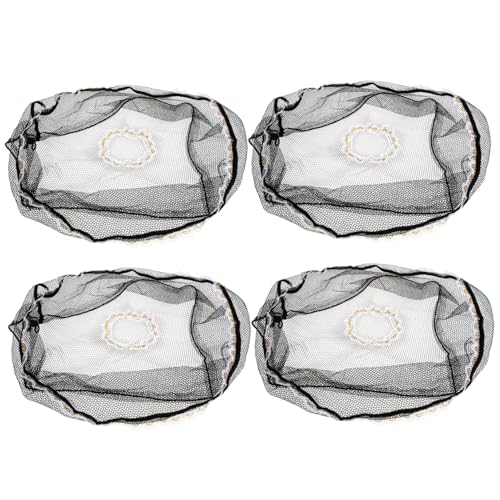 INOOMP 4 Stück Teiliges Schwarzes Netzschutzgitter für Standventilator Atmungsaktives Waschbares Schutznetz Kindersicherer Schutz gegen Fingerquetschen für Babyzimmer und Haushalt von INOOMP