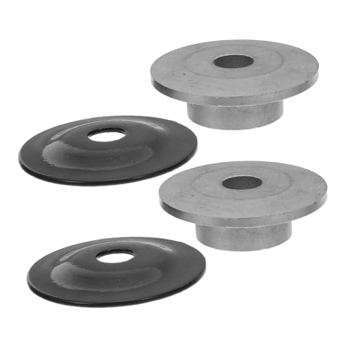 INOOMP 4 Stück Teiliges Stahl Schleiferflansch Staubschutzplatte Vibrationsdämpfend Passend für Winkelschleifer Verbessert Stabilität und Schützt bei Metall Holzarbeiten von INOOMP