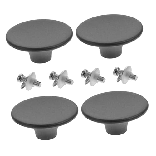 INOOMP 4 Stück Topfdeckelgriff Hitzebeständig Komfortabel Einfache Montage Ersatzknöpfe für Töpfe Pfannen Dampfgarer Suppentöpfe Langlebig Kratzfest Ergonomisch Designed Passend für von INOOMP