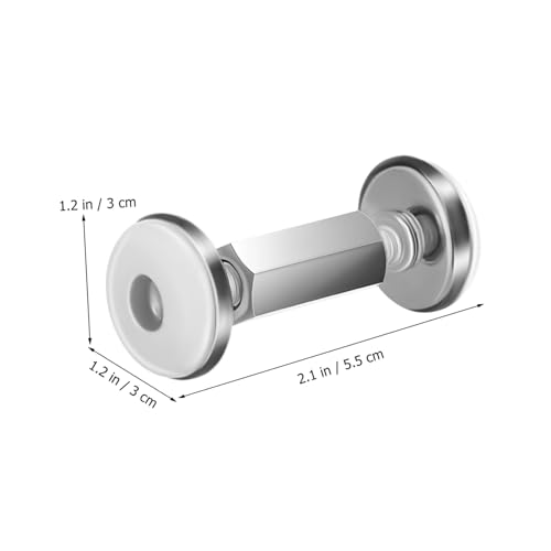 INOOMP 4 Stück Verstellbarer Bettrahmen Stabilisator Anti Shake Kopfteil Wandstopper mit Schutz für Wände und Möbel aus Edelstahl von INOOMP