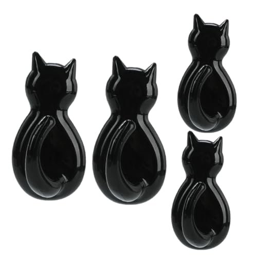 INOOMP 4 Stücke Teiliges Selbstklebende Katzenpfoten Wandhaken Dekorative Kratzfeste Wandhaken für Küche Bad Schlafzimmer ohne Bohren Stilvolle Aufbewahrung Kleiner Gegenstände von INOOMP