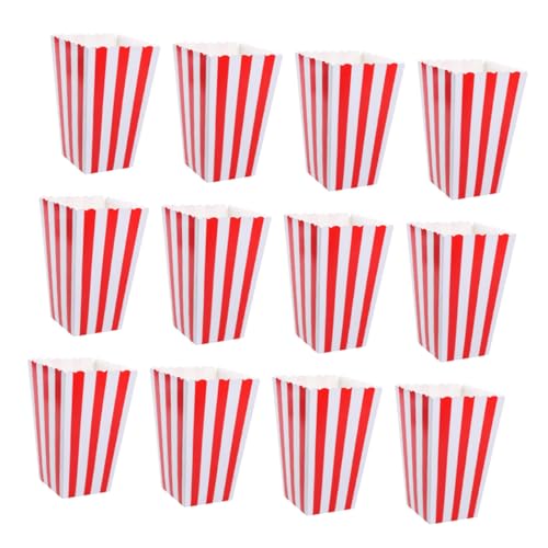 INOOMP 48 Stück Rote Gestreifte Papier Popcorn Boxen Fettresistente Snack Behälter für Kinoabende Partys Familienfeiern und Karneval Vielseitig Einsetzbare Popcorn Schalen INOOMP 48 Stück Rote Gestreifte Papier Popcorn Boxen Fettresistente Snack Behälter für Kinoabende Partys Familienfeiern und Karneval Vielseitig Einsetzbare Popcorn Schalen von INOOMP