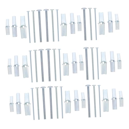 INOOMP 48 Stück Teiliges Trockenbau Dübel aus Carbonstahl Robuste Hohlraumanker mit Flügelschrauben Einfache Montage Geeignet für Gipskarton und Hohlziegel zum Befestigen von Lampen INOOMP 48 Stück Teiliges Trockenbau Dübel aus Carbonstahl Robuste Hohlraumanker mit Flügelschrauben Einfache Montage Geeignet für Gipskarton und Hohlziegel zum Befestigen von Lampen von INOOMP