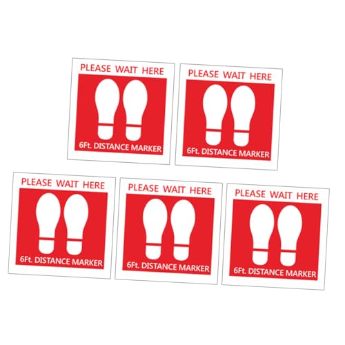 INOOMP 5 Blätter Abstandshalter Aufkleber Rund Selbstklebend PVC Schutz Aufkleber für Schule Einkaufszentrum Öffentliche Toiletten Dekor Sicherheitsmarkierung Abstand Halten INOOMP 5 Blätter Abstandshalter Aufkleber Rund Selbstklebend PVC Schutz Aufkleber für Schule Einkaufszentrum Öffentliche Toiletten Dekor Sicherheitsmarkierung Abstand Halten von INOOMP