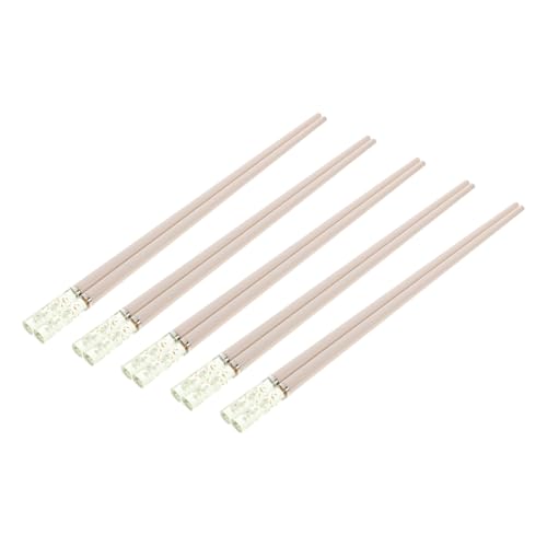 INOOMP 5 Paare Japanische Essstäbchen aus Hochwertiger Legierung Wiederverwendbar Rutschfest mit Kirschblütenmuster Leicht Glatte Oberfläche Vielseitig für Zuhause Camping und INOOMP 5 Paare Japanische Essstäbchen aus Hochwertiger Legierung Wiederverwendbar Rutschfest mit Kirschblütenmuster Leicht Glatte Oberfläche Vielseitig für Zuhause Camping und von INOOMP