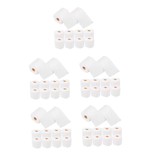 INOOMP 5 Stück 2 Toilettenpapiermodell Puppe Miniatur-Badezimmer-Requisite Mini-Toilettenpapier- Schlüssel Handtücher Tell dir vor, zu Miniaturmodell Weiß von INOOMP
