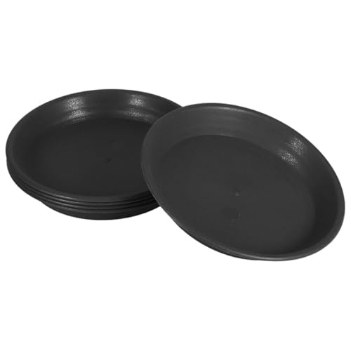 INOOMP 5stücke Teiliges Blumentopfuntersetzer Dicke Kunststoffuntersetzer Für Innen Und Außenpflanzen Tropfsichere Pflanzentopfunterlagen Für Wasserauffang Und Trocknung von INOOMP