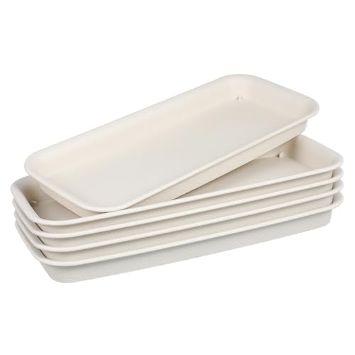 INOOMP 5 Stück Rechteckige Wasserschale Form Blumentopftablett Quadratisch Draußen Blumentöpfe Tablett Pflanzschalen Rechteckig Rechteckige Topfauffangschale Schutz Einstiegsleiste Beige INOOMP 5 Stück Rechteckige Wasserschale Form Blumentopftablett Quadratisch Draußen Blumentöpfe Tablett Pflanzschalen Rechteckig Rechteckige Topfauffangschale Schutz Einstiegsleiste Beige von INOOMP
