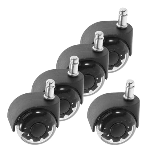 INOOMP 5 Stück Teiliges Bürostuhl Doppelrollen aus Langlebigem PU Geräuschlose Kratzfreie Drehstuhlrollen Leise und Sanft für Parkett Vinyl Fliesen und Teppichböden Passend INOOMP 5 Stück Teiliges Bürostuhl Doppelrollen aus Langlebigem PU Geräuschlose Kratzfreie Drehstuhlrollen Leise und Sanft für Parkett Vinyl Fliesen und Teppichböden Passend von INOOMP