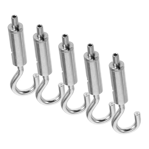INOOMP 5 Stück Teiliges Drahtseil Spanner aus Hochfestem Stahl Vielseitige Seil Klemme für Leuchten Maschinen Schilder und Ausstellungen Belastbar und Verschleißfest für Außenwerbung und von INOOMP