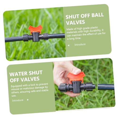 INOOMP 5 Stück Teiliges Kugelhahn Langlebigem Kunststoff Doppelseitiger Absperrhahn für Präzise Wasserflussregelung Einfache Installation ohne Werkzeug für Gartenbewässerung und INOOMP 5 Stück Teiliges Kugelhahn Langlebigem Kunststoff Doppelseitiger Absperrhahn für Präzise Wasserflussregelung Einfache Installation ohne Werkzeug für Gartenbewässerung und von INOOMP
