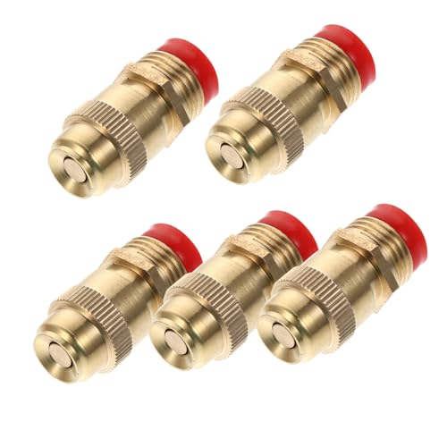 INOOMP 5 Stück Teiliges Messing Sprühdüsen Verstellbare Gartenbrause für Bewässerung und Landschaftspflege Kompatibel mit Gartenschläuchen Langlebig und Einfach zu Montieren INOOMP 5 Stück Teiliges Messing Sprühdüsen Verstellbare Gartenbrause für Bewässerung und Landschaftspflege Kompatibel mit Gartenschläuchen Langlebig und Einfach zu Montieren von INOOMP