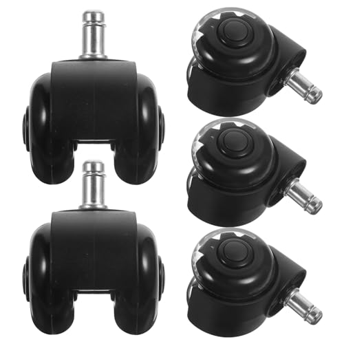 INOOMP 5 Stück Teiliges Transparente Pu bürostuhlrollen Leise Geräuschlos Robust für Bürostuhl Möbel Kleine Geräte Einfache Montage Kratzfrei Home Office Accessories Heavy Duty Caster INOOMP 5 Stück Teiliges Transparente Pu bürostuhlrollen Leise Geräuschlos Robust für Bürostuhl Möbel Kleine Geräte Einfache Montage Kratzfrei Home Office Accessories Heavy Duty Caster von INOOMP